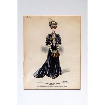 法國百年時尚插圖 - 藝術與時尚畫報的新藝術流風 08 - 版畫掛畫