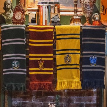 哈利波特精工圍巾周邊格蘭芬多斯萊特林保暖加厚電影新年禮物