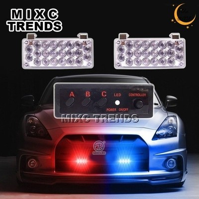 車 フラッシュledライト 赤 青 警察ビーコン 緊急警告ストロボライト 動向 2 22 通販 Lineポイント最大get Lineショッピング