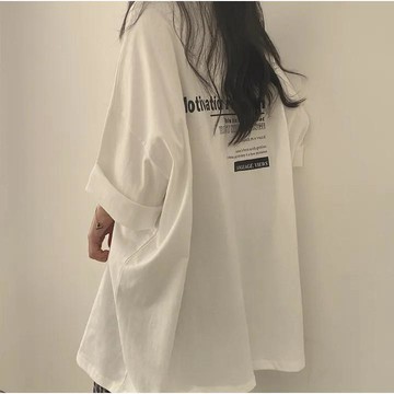 已售9642件💖Vuja de 純棉 t恤 短袖上衣女 英文印花 T恤 韓國上衣 oversize T恤 潮流衣服 寬