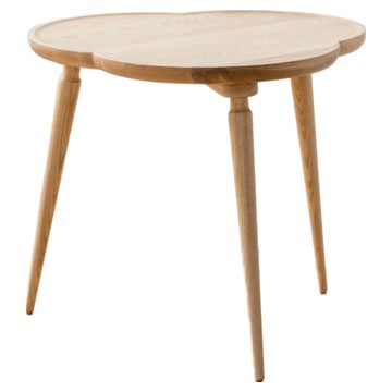 KUIBAO 快豹生活 cloud北歐實木雲邊几  1入  原木小號  原木色