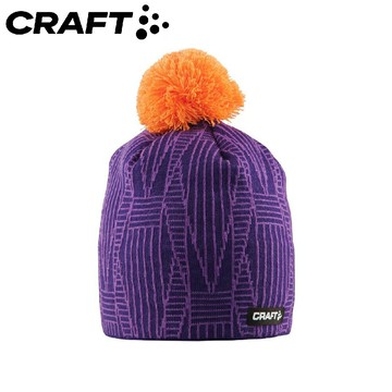 【CRAFT 瑞典 毛呢球球保暖帽《紫》】1903617/保暖帽/針織帽/毛線帽/休閒帽/毛帽