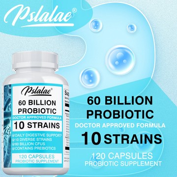 Pslalae 600億益生菌+三重有機益生元｜10株專利益生菌群｜✨添加菊芋+菊苣益生元｜60/120粒