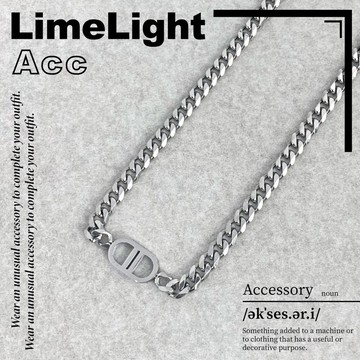 ☆LimeLight☆ 豬鼻 雙D DD 古巴 古巴項鍊 歐美 飾品 鈦鋼 項鍊 豬鼻項鍊 ACC-K5004