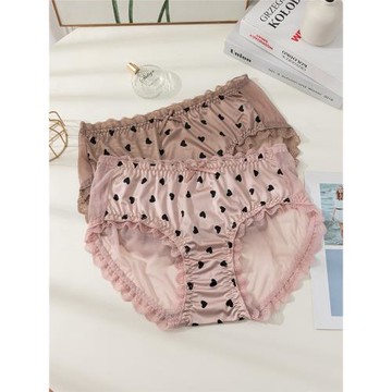 大碼內褲女胖mm200斤蕾絲性感純欲風2026新款中腰網紗薄款三角褲