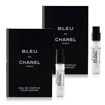 CHANEL 香奈兒 BLEU DE 藍色男性香水2mlX2