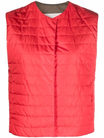 Mackintosh - ISABEL quilted liner vest - women - Nylon/Nylon - 8 - Red