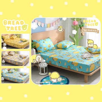【BREAD TREE】麵包樹精梳棉加大床包+枕套三件組-檸檬派對(多款任選)_TRP多利寶