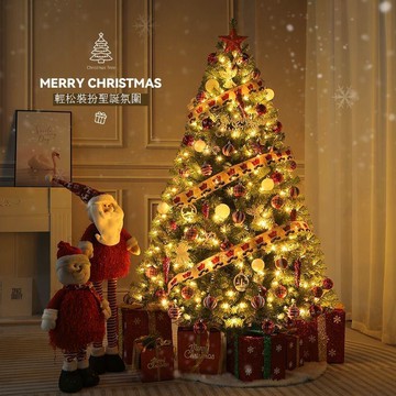 免運 附發票 聖誕樹 2025新款圣誕樹家用套餐擺件加密大型diy發光圣誕節裝飾 可開發票 全館五折 工廠現貨直銷 新品特價 z11051