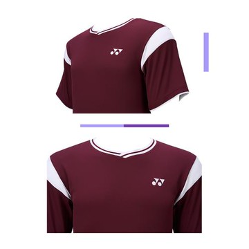 YONEX尤尼克斯yy羽毛球服男女同款運動比賽服透氣速干 1103825BCR