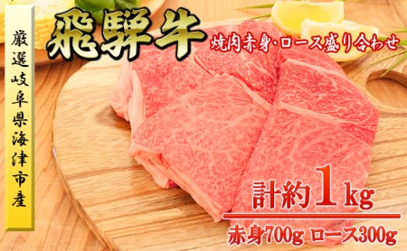 海津市産焼肉赤身・ロース盛り合わせオリジナルカット