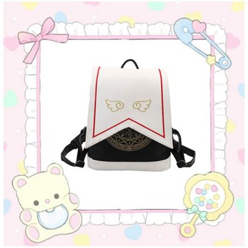 美少女戰士刺繡翅膀小櫻魔法系二次元雙肩包動漫周邊卡通背包書包