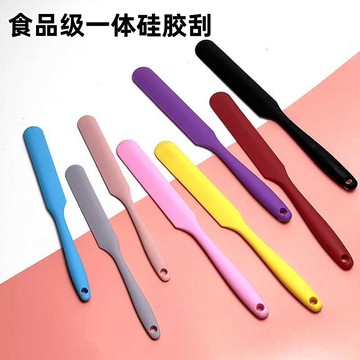 💥桃園出貨💥硅膠颳刀長條一體式攪拌棒食品級奶粉攪拌剷直角醬抹刀烘焙耐高溫