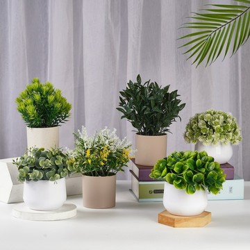 仿真綠植盆栽擺件假花仿真花桌麵擺設植物室內綠色客廳小裝飾 C173