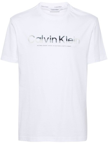 Calvin Klein - logo-print cotton T-shirt - men - Cotton - XXL - White