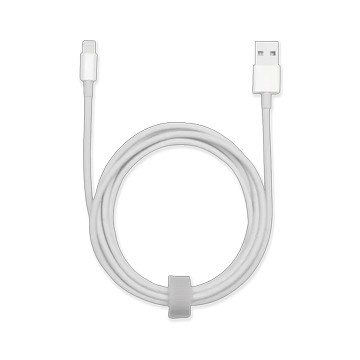 Lightning 對 USB-A 傳輸/充電線 2公尺 白色傳輸充電線