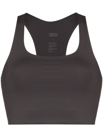 Girlfriend Collective - stretch-fit sports bra - women - Recycled Polyester/Elastane - S - Grey