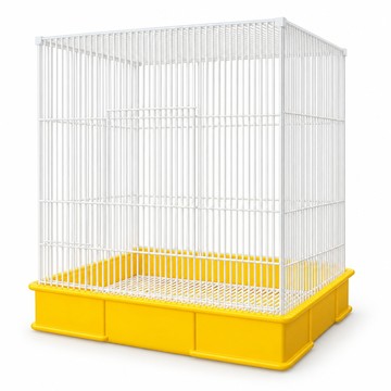 籠具/外出籠 【匯昇閣】鸚鵡大號鳥籠 63*41*61cm 家用新型豪華防濺別墅 鸚鵡觀賞籠帶秋千9件套（防噴濺 易清理）