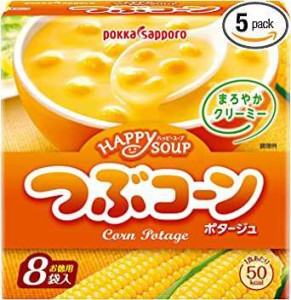 ポッカサッポロ ハッピースープ 徳用つぶコーン 8食入×5個