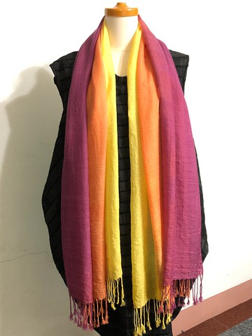 天然染100%純羊毛圍巾