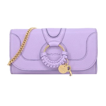 SEE BY CHLOE HANA系列山羊皮WOC鏈帶斜背包(紫色)