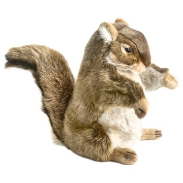 HANSA TOY 絨毛填充玩偶 紅松鼠手偶  1個  1