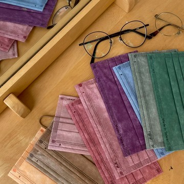 【釩泰】莫蘭迪色系 奶茶色口罩 乾燥玫瑰 台製醫療口罩 時尚配色 30入（盒）（MD雙鋼印）粉霧色