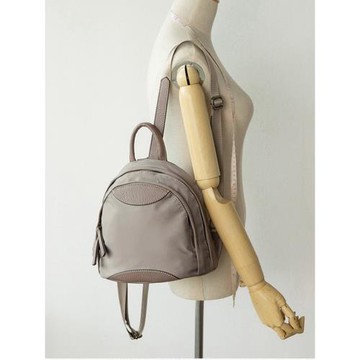 高密度防水時尚休閑雙肩包簡約撞色背包女文藝復古韓版牛津布女包