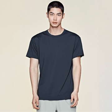 Ice Feather Muscle Fit 短袖上衣｜柔和海軍藍 Soft Navy 소프트네이비｜XMMST05H2