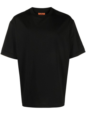 Missoni - zigzag-trim cotton T-shirt - men - Cotton - S - Black