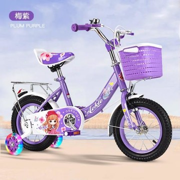 跨境專供兒童自行車女孩3-10歲腳踏車16寸童車公主廠家批發騎行