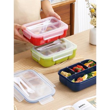 日式分格飯盒微波爐加熱便當盒兒童學生黨帶飯水果沙拉餐盒保鮮盒