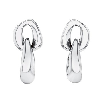 Calvin Klein CK Statement 鎖鍊穿式耳環 送禮推薦 35000654