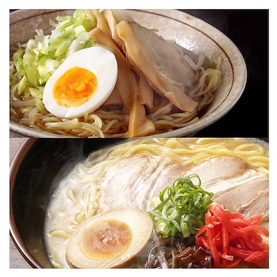 選べる３種！ラーメン食べ比べセット博多豚骨ラーメン＆東京醤油ラーメン 2人前