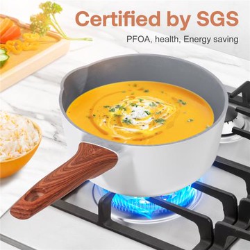 跨境亞馬遜爆款鋁合金小奶鍋不粘鍋家用煮泡面煮粥鍋廠家批發直銷