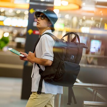 【INUK】全境防水 潮旅機能流浪大包 | Water_Shed Wanderer3_BK 黑色 | 32L