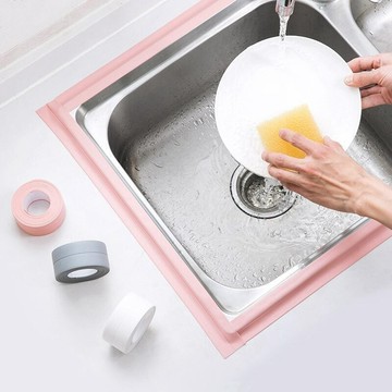 現貨 隔日到貨 自粘式防水膠布  廚衛防水防黴膠帶 廚房接縫密封條 防水條浴室馬桶縫隙墻角線貼 MV3H即將登場