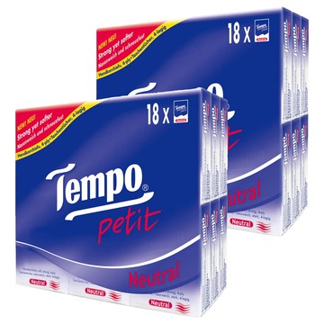 Tempo 4層迷你紙手帕 柔韌耐用  18包  2袋