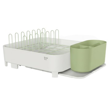ZUUTii 可伸縮碗盤瀝水架 44.5-64.5x32.5x15.8 cm  1層  綠色  1個