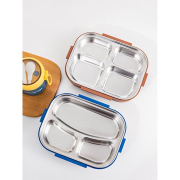 上班族保溫飯盒分格可微波爐加熱初中生學生專用大容量便當盒餐盒