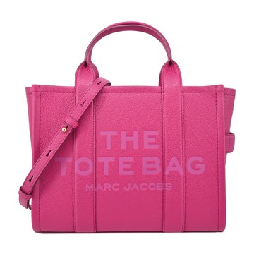 MARC JACOBS The Leather TOTE 皮革兩用托特包-小/芭比粉_廠商直送