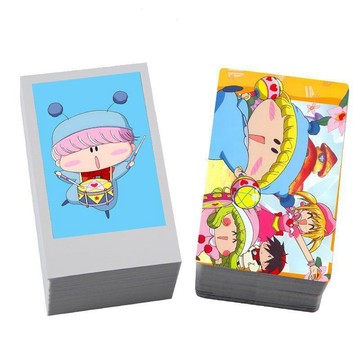 ⭐️新品免運⭐️魔法咪路咪路小卡 拍立得小卡 魔法咪路咪路周邊3寸小卡100張不重複自制圓角拍立得卡貼學生禮物