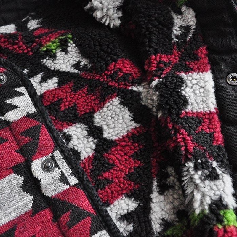 ☆ SUGAR CANE シュガーケーン NATIVE AMERICAN BOA FLEECE JACQUARD