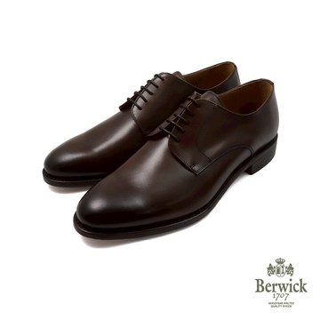 【Berwick X Orobianco】聯名款－西班牙原廠真皮復古綁帶德比鞋 深棕色(OB3011-DBR)