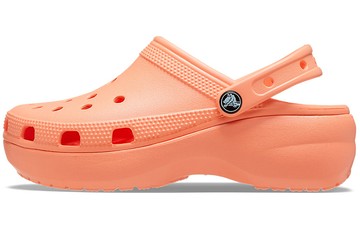 CROCS CLASSIC PLATFORM CLOG PAPAYA WOMENS