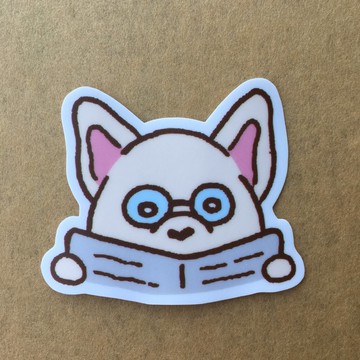 《藝之魚》法鬥日常看報小防水貼紙 –SS0076