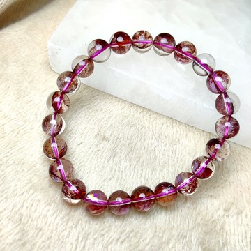 紅膠花 Hematoid Quartz 手串 手鍊 天然水晶 8mm