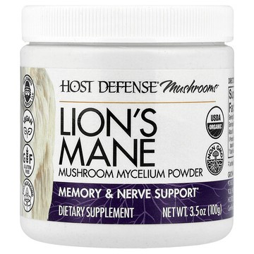 Host Defense, Host Defense® Mushrooms™，猴頭菇，蘑菇菌絲體粉，3.5 盎司（100 克）