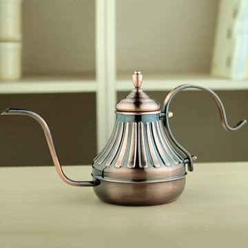 （咖啡用品與配件）咖啡機配件   手沖細口壺 304不鏽鋼皇室宮廷壺 長嘴手沖壺 沖泡壺 YKHh