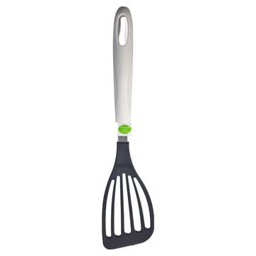 SHIMOMURA 下村 AJIWAI KOGYO 日本製尼龍不傷鍋洞洞斜煎鏟 (可進洗碗機)  1支